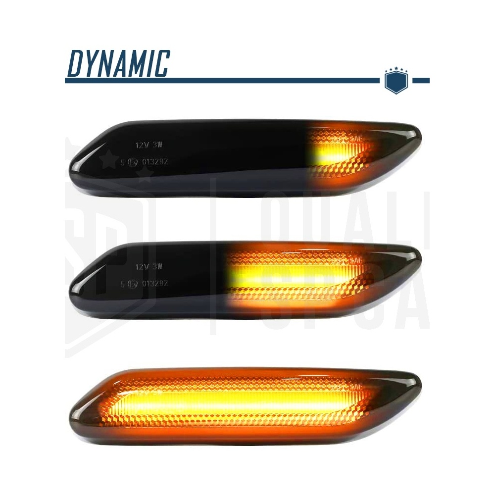 X2 Intermitentes LED Secuenciales para MINI R60 R61 Homologados, Lente Negra, CANBUS No Error X2 Intermitentes LED Secuenciales para MINI R60 R61 Homologados, Lente Negra, CANBUS No Error