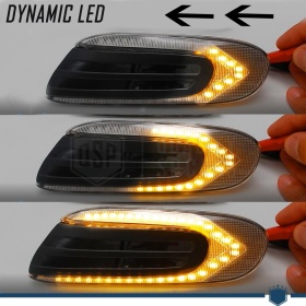 X2 Intermitentes LED Secuenciales para MINI COOPER F55 F56 F57 (13-22) | Homologados, Lente Blanca, CANBUS No Error