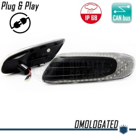 X2 Intermitentes LED Secuenciales para MINI COOPER F55 F56 F57 (13-22) | Homologados, Lente Blanca, CANBUS No Error