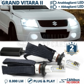 Kit LED H4 para SUZUKI GRAN VITARA 2 Luces de Cruce + Carretera | 6500K 8000LM CANbus