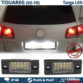 2 Luces de Matricula LED para VW Touareg 7L (02-10) | 100% CANbus, 18 LED 6500K Blanco Frío, Plug & Play