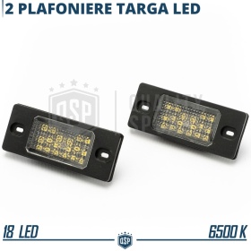 2 Luces de Matricula LED para VW Touareg 7L (02-10) | 100% CANbus, 18 LED 6500K Blanco Frío, Plug & Play