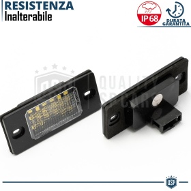 2 Luces de Matricula LED para VW Touareg 7L (02-10) | 100% CANbus, 18 LED 6500K Blanco Frío, Plug & Play
