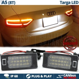 2 Luces de Matricula LED para AUDI A5 8T3 (07-11) | 100% CANbus, 18 LED 6.500K Blanco Frío | Plug & Play