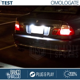 2 License Plate Full Led for BMW 3 Series E46 Coupe 2 Doors 04-06 | Canbus 18 Leds 6.500K White Ice, Plug & Play