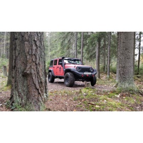Parrilla Rejilla Delantera para JEEP WRANGLER JK 2007- | "Angry Bird II" Negro Mate, en ABS