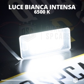 Placchette Luci Targa LED per AUDI A7 C7 (10-18) | 18 LED 100% CANbus 6500K Bianco Ghiaccio | Plug & Play