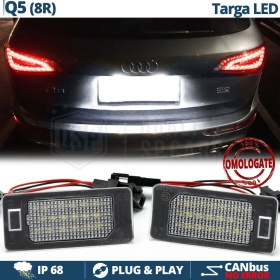 2 Luces de Matricula LED para AUDI Q5 8R (08-12) | 100% CANbus, 18 LED 6.500K Blanco Frío | Plug & Play