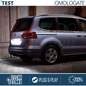 2 Luces de Matricula LED para Seat Alhambra II (2010-)| 100% CANbus, 18 LED 6.500K Blanco Frío | Plug & Play