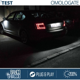 2 Luces de Matricula LED para Skoda OCTAVIA III (12-17) | 100% CANbus, 18 LED 6.500K Blanco Frío | Plug & Play