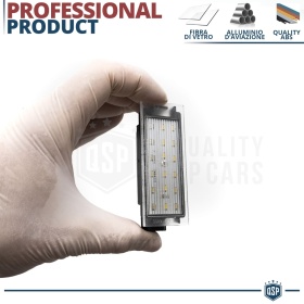 2 Luces de Matricula Led para MINI COOPER R56, R57 (06-13) | Canbus 18 Led 6.500K Blanco Frío, Plug & Play