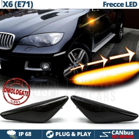 Intermitentes LED Secuenciales para BMW X6 E71 (08-14) | Coches Homologados, Lente Negra, CANBUS No Error