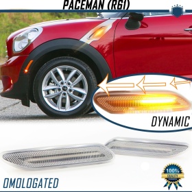 X2 Intermitentes LED Secuenciales para MINI PACEMAN R61 (12-16) | Homologados, Lente Blanca, CANBUS No Error