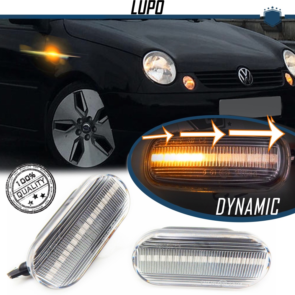 X2 Intermitentes LED Secuenciales para VW LUPO (98-05) | Homologados, CANBUS No Error X2 Intermitentes LED Secuenciales para VW LUPO (98-05) | Homologados, CANBUS No Error