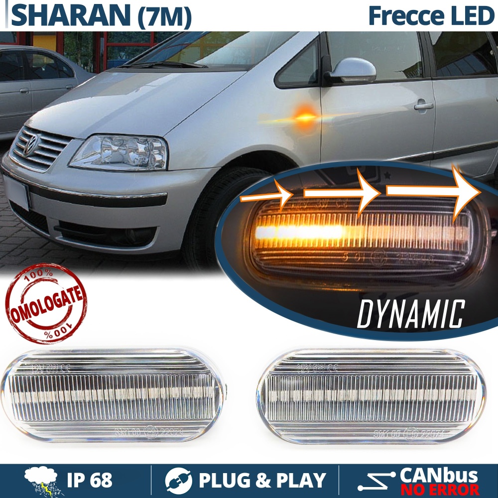 X2 Intermitentes LED Secuenciales para VW SHARAN 7M (95-05) | Homologados, CANBUS No Error X2 Intermitentes LED Secuenciales para VW SHARAN 7M (95-05) | Homologados, CANBUS No Error