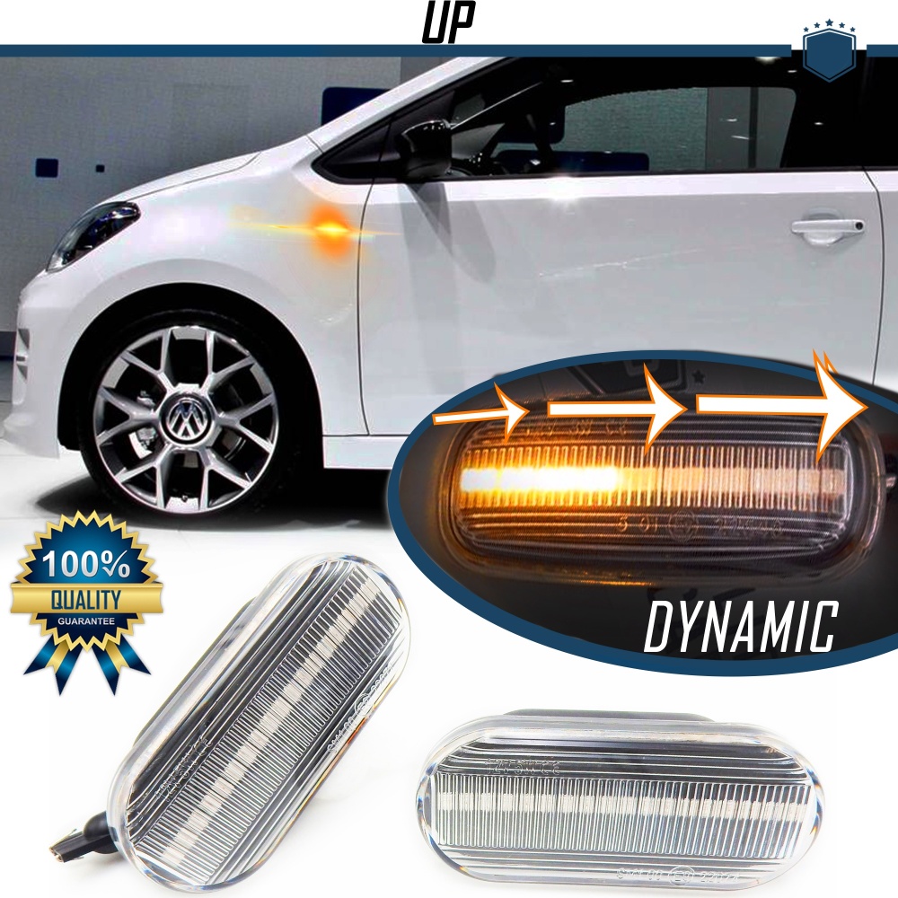 2 Sequential Dynamic LED Side Markers for VW UP (2011-) | E-Approved, Canbus No Error 2 Sequential Dynamic LED Side Markers for VW UP (2011-) | E-Approved, Canbus No Error