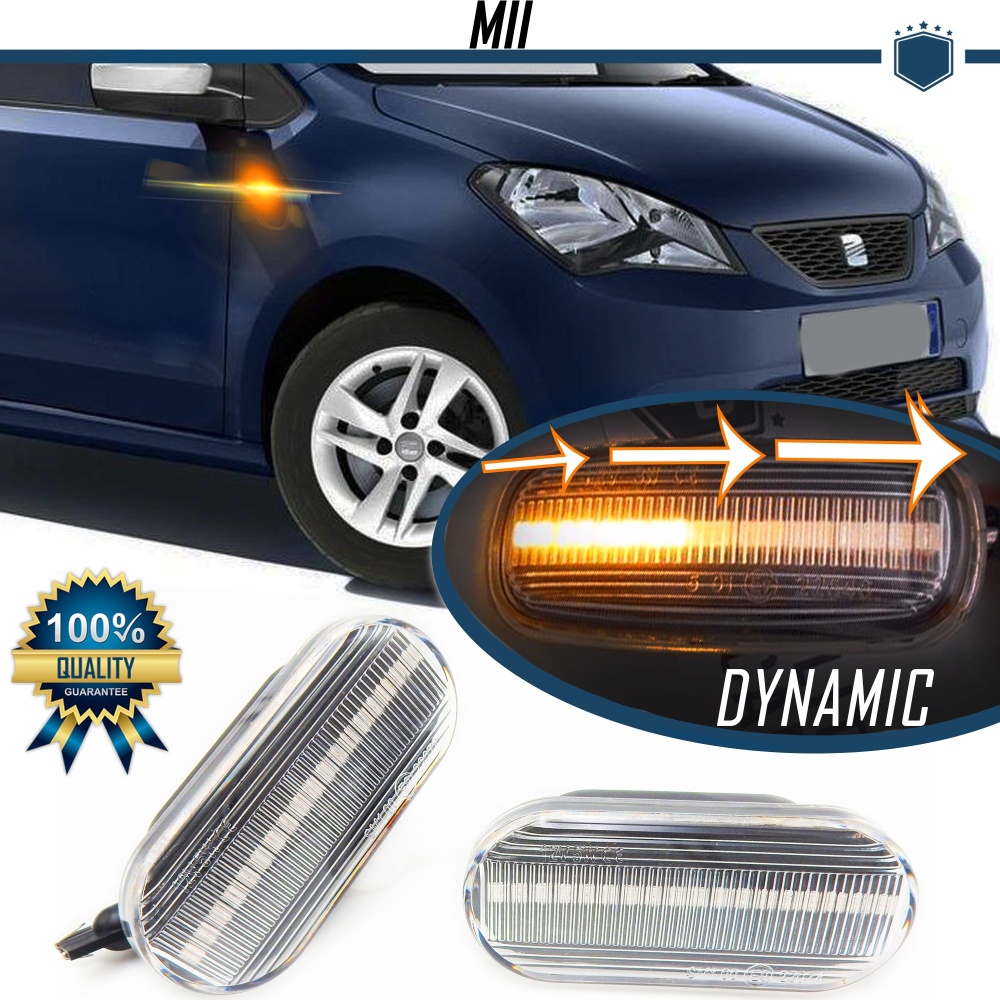 X2 Intermitentes LED Secuenciales para SEAT MII (2011-) | Homologados, CANBUS No Error X2 Intermitentes LED Secuenciales para SEAT MII (2011-) | Homologados, CANBUS No Error