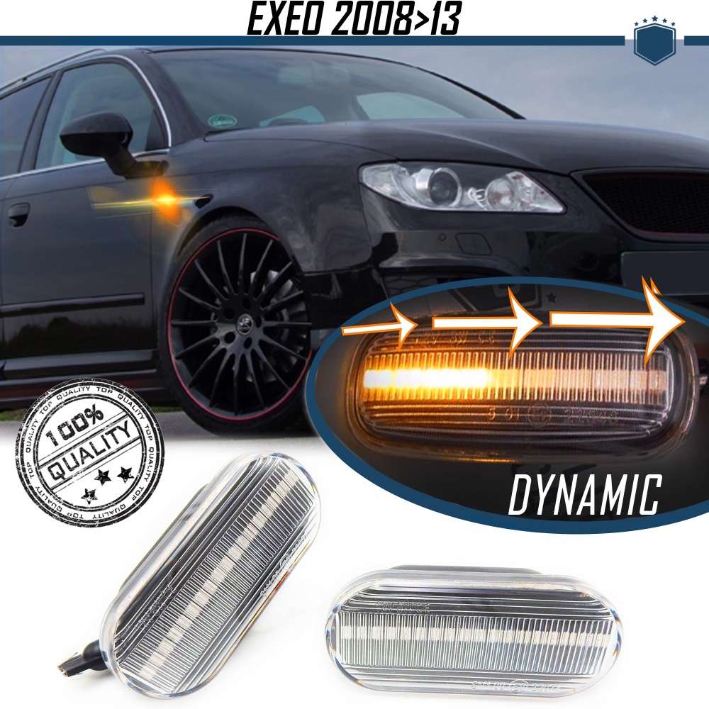 Frecce LED Dinamiche per SEAT EXEO (08-13) | Laterali Sequenziali Omologate, CANbus No Error Frecce LED Dinamiche per SEAT EXEO (08-13) | Laterali Sequenziali Omologate, CANbus No Error