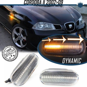2 Sequential Dynamic LED Side Markers for SEAT CORDOBA 2 (02-09) | E-Approved, Canbus No Error