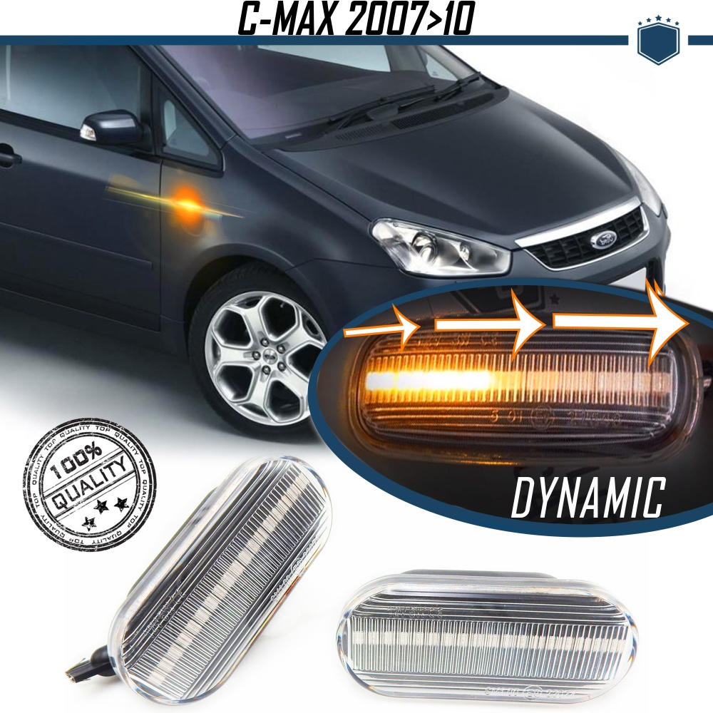 X2 Intermitentes LED Secuenciales para FORD C-MAX (03-10) | Homologados, CANBUS No Error X2 Intermitentes LED Secuenciales para FORD C-MAX (03-10) | Homologados, CANBUS No Error