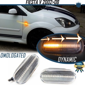 2 Sequential Dynamic LED Side Markers for FORD FIESTA MK5 (02-08) | E-Approved, Canbus No Error