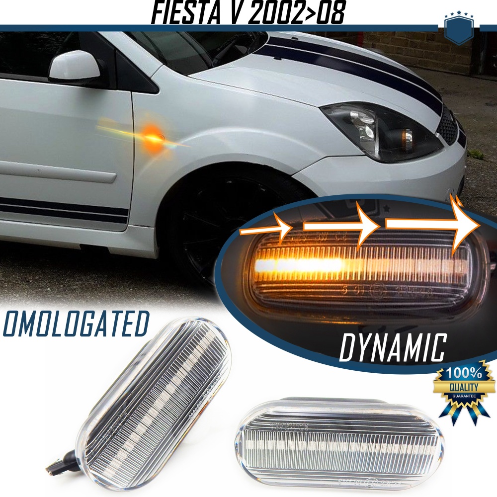 Frecce LED Dinamiche per FORD FIESTA MK5 (02-08) | Laterali Sequenziali Omologate, CANbus No Error Frecce LED Dinamiche per FORD FIESTA MK5 (02-08) | Laterali Sequenziali Omologate, CANbus No Error
