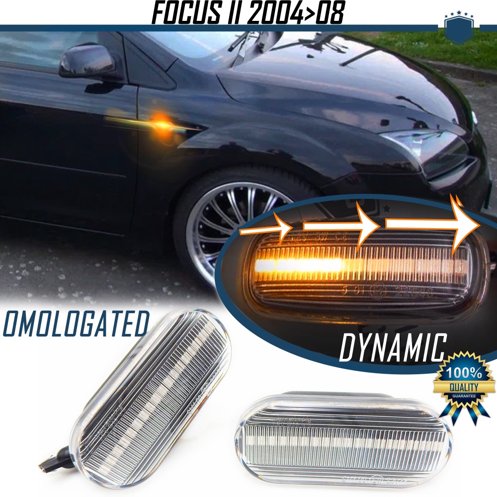 X2 Intermitentes LED Secuenciales para FORD FOCUS MK2 (04-12) | Homologados, CANBUS No Error X2 Intermitentes LED Secuenciales para FORD FOCUS MK2 (04-12) | Homologados, CANBUS No Error