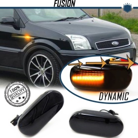 X2 Intermitentes LED Secuenciales para FORD FUSION (02-12) | Homologados, CANBUS No Error, Lente NEGRA