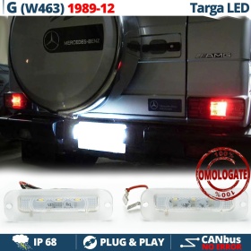 2 Luces de Matricula LED para MERCEDES G W463 CANBUS 18 LED 6.500K BLANCO FRIO Plug & Play