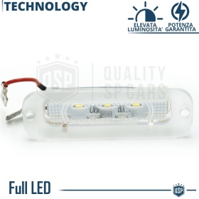 2 Luces de Matricula LED para MERCEDES G W463 CANBUS 18 LED 6.500K BLANCO FRIO Plug & Play