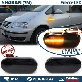 X2 Intermitentes LED Secuenciales para VW SHARAN 7M (95-05) | Homologados, CANBUS No Error, Lente NEGRA