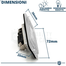 2 Luces de Matricula LED para MERCEDES Clase R, ML, GL CANBUS 18 LED 6.500K BLANCO FRIO Plug & Play
