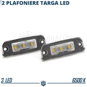 2 Luces de Matricula LED para MERCEDES Clase R, ML, GL CANBUS 6.500K BLANCO FRIO Plug & Play
