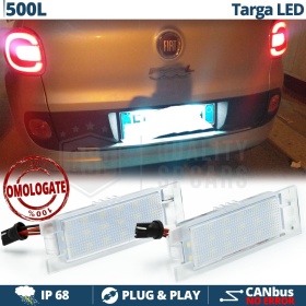 2 Luces de Matricula LED para FIAT 500L (2012-) | CANBUS 18 LED 6.500K BLANCO FRIO Plug & Play