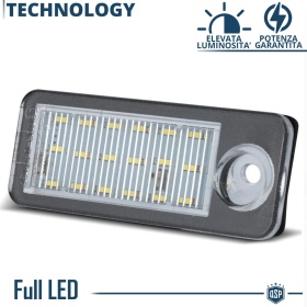 2 Luces de Matricula LED para Audi A6 C5 Avant | Canbus 6500K Blanco Frío | Plug & Play