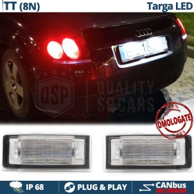 2 Luces de Matricula LED para Audi TT 8N Canbus 6500K Blanco Frío | Plug & Play