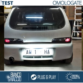 2 Luces de Matricula LED para FIAT SEICENTO (98-10) | CANBUS 18 LED 6.500K BLANCO FRIO Plug & Play