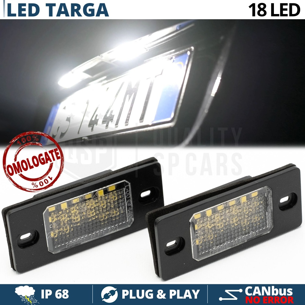 2 Luces de Matricula LED para Volkswagen | Canbus 6500K Blanco Frío | Plug & Play 2 Luces de Matricula LED para Volkswagen | Canbus 6500K Blanco Frío | Plug & Play