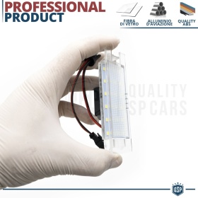 2 Luces de Matricula LED para OPEL CASCADA (13-19) | CANBUS 18 LED 6.500K BLANCO FRIO Plug & Play
