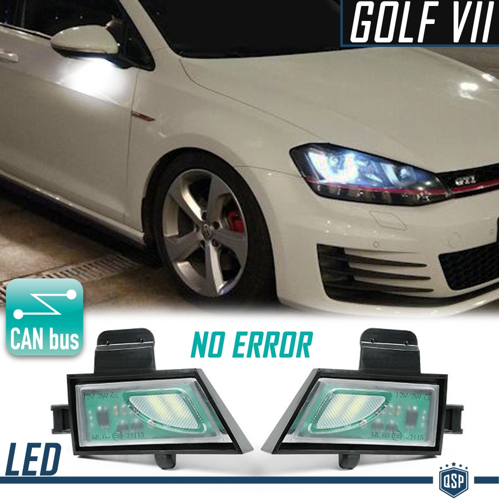 2 LUCES CHARCO DEBAJO ESPEJOS LED para VW GOLF 7, CANBUS 6.500K BLANCO FRIO Plug & Play 2 LUCES CHARCO DEBAJO ESPEJOS LED para VW GOLF 7, CANBUS 6.500K BLANCO FRIO Plug & Play