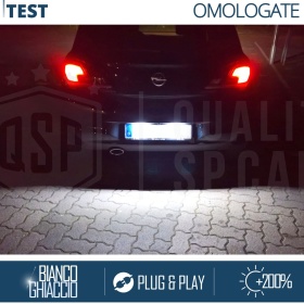 2 Luces de Matricula LED para OPEL CORSA E (14-19) | CANBUS 18 LED 6.500K BLANCO FRIO Plug & Play