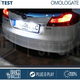 2 Luces de Matricula LED para OPEL INSIGNIA (08-13) | CANBUS 18 LED 6.500K BLANCO FRIO Plug & Play