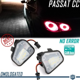 2 LUCES CHARCO DEBAJO ESPEJOS LED para VW Scirocco, Passat B7-CC, Eos, Jetta IV, CANBUS 6.500K BLANCO FRIO Plug & Play