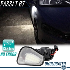 2 LUCES CHARCO DEBAJO ESPEJOS LED para VW Scirocco, Passat B7-CC, Eos, Jetta IV, CANBUS 6.500K BLANCO FRIO Plug & Play