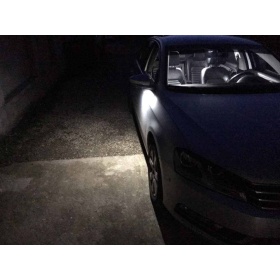 2 LUCES CHARCO DEBAJO ESPEJOS LED para VW Scirocco, Passat B7-CC, Eos, Jetta IV, CANBUS 6.500K BLANCO FRIO Plug & Play