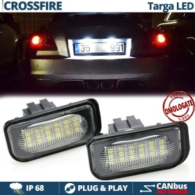 Placchette Luci Targa LED per CHRYSLER CROSSFIRE (03-08) | CANBUS Luce BIANCA Plug & Play