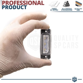 2 Luces de Matricula LED para MERCEDES ML W164 (04-12) | CANBUS 18 LED 6.500K BLANCO FRIO Plug & Play