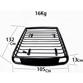 PORTAPACCHI Tetto Auto Off Road PER AUDI A1 A2 A3 TT | Box Portabagagli da Viaggio in ACCIAIO Nero