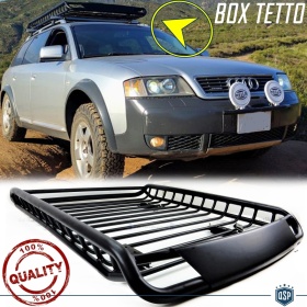 Portaequipajes de Techo para AUDI A4 A5 A6 | Cesta de Equipajes de Viaje Off-road en ACERO Negro