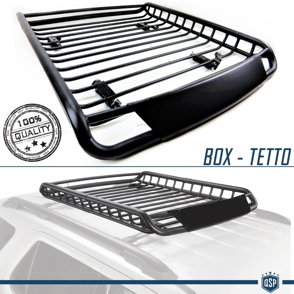 Portaequipajes de Techo para AUDI A7 A8 | Cesta de Equipajes de Viaje Off-road en ACERO Negro Portaequipajes de Techo para AUDI A7 A8 | Cesta de Equipajes de Viaje Off-road en ACERO Negro